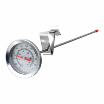 

Hot Stainless Steel Brew Kettle/Mash Dial Homebrew Probe Thermometer & Clip Kit~