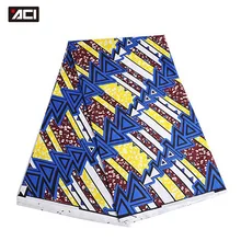 ACI 6 ярдов новейший настоящий воск Анкара африканская вощеная ткань принтом полиэстер материал Tissu воск африканская Анкара ткань для шитья