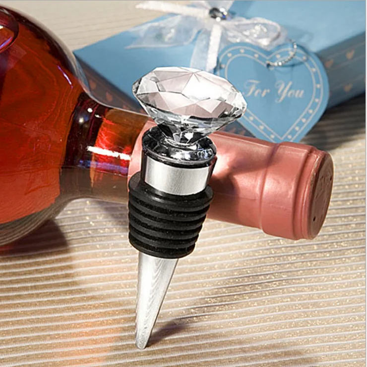 1Piece crystal Diamond Bottle Stopper Wine Storage Twist Cap Plug Wine