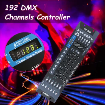 

192 Channels DMX512 Light Controller Show Designer Console For Stage Light DJ Party Stylish Disco Equipment