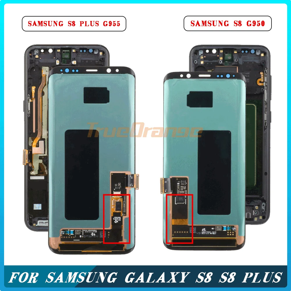 Оригинальный ЖК дисплей 5 8 дюйма для Samsung Galaxy S8 G950 G950F сенсорный экран дигитайзер