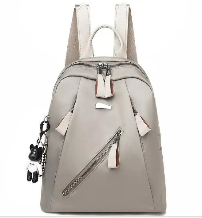 small Khaki Модный женский рюкзак из искусственной кожи, повседневный школьный рюкзак для девочек-подростков, многофункциональные Рюкзаки большой емкости, Mochil daypacks - Цвет: small Khaki