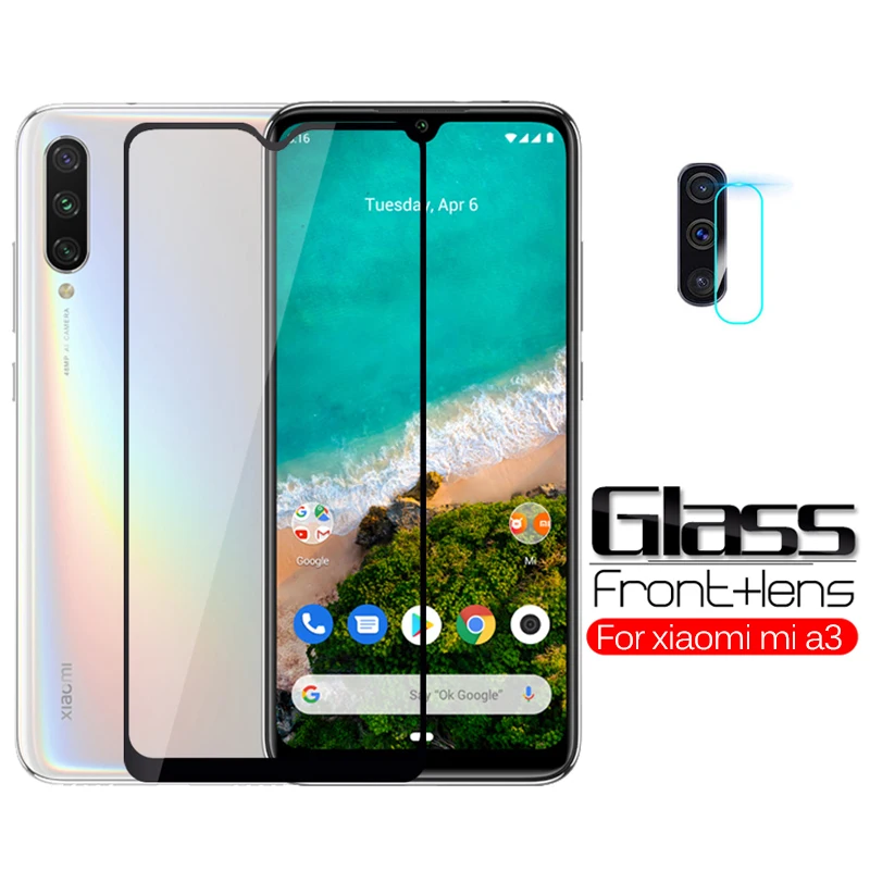 Закаленное стекло 2 в 1 для объектива камеры xiaomi mi a3 защитная пленка экрана xiomi a 3 3a