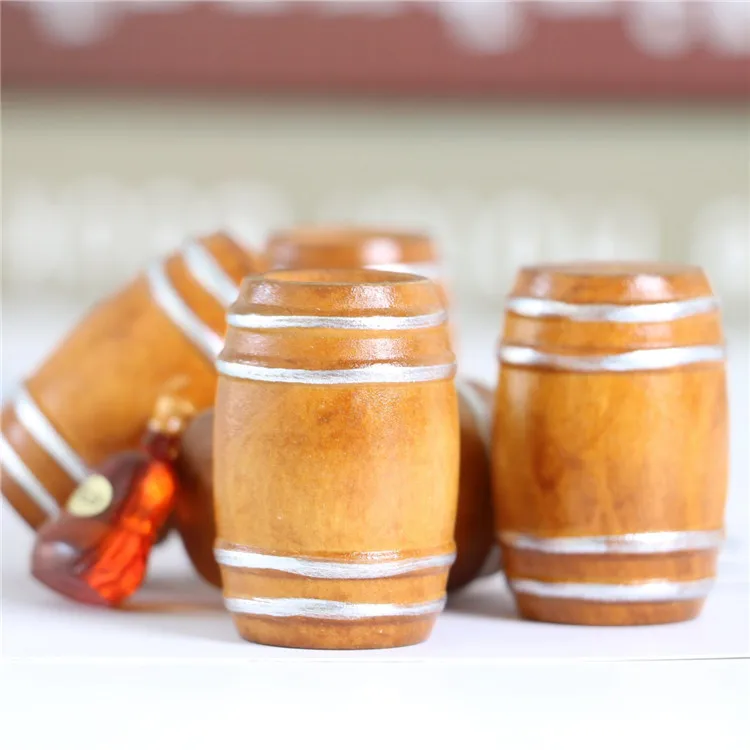 

RC Decorations Props Vintage Wooden Barrel Beer Barrel DIY Material Decoration for RC DIY Decorative Coal Beer Barrel Model