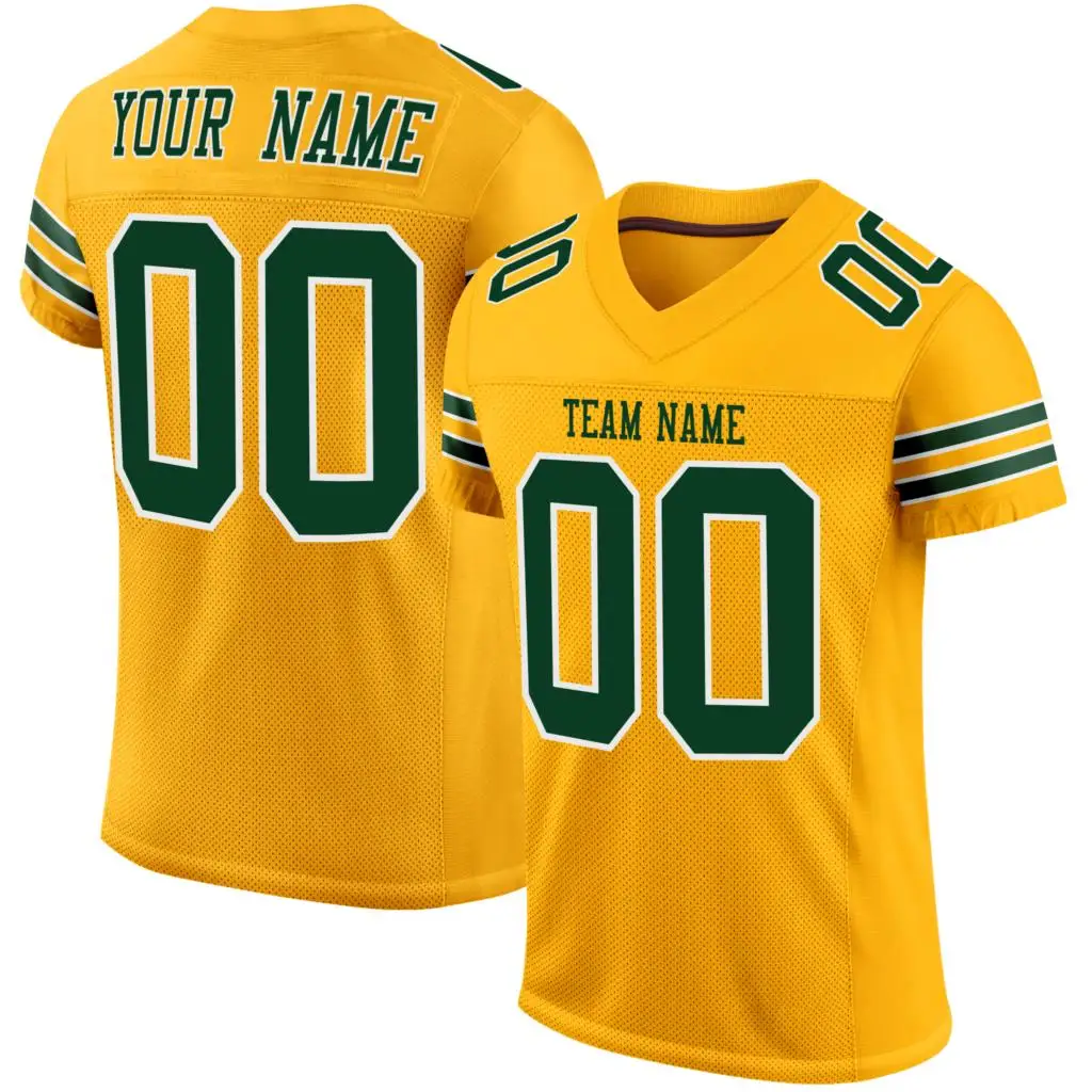 Top Quality Football Jersey Print Team Name/Number Athletic Practice Rugby Jersey Shirts for Boy/Girl/Kids Birthday Gift