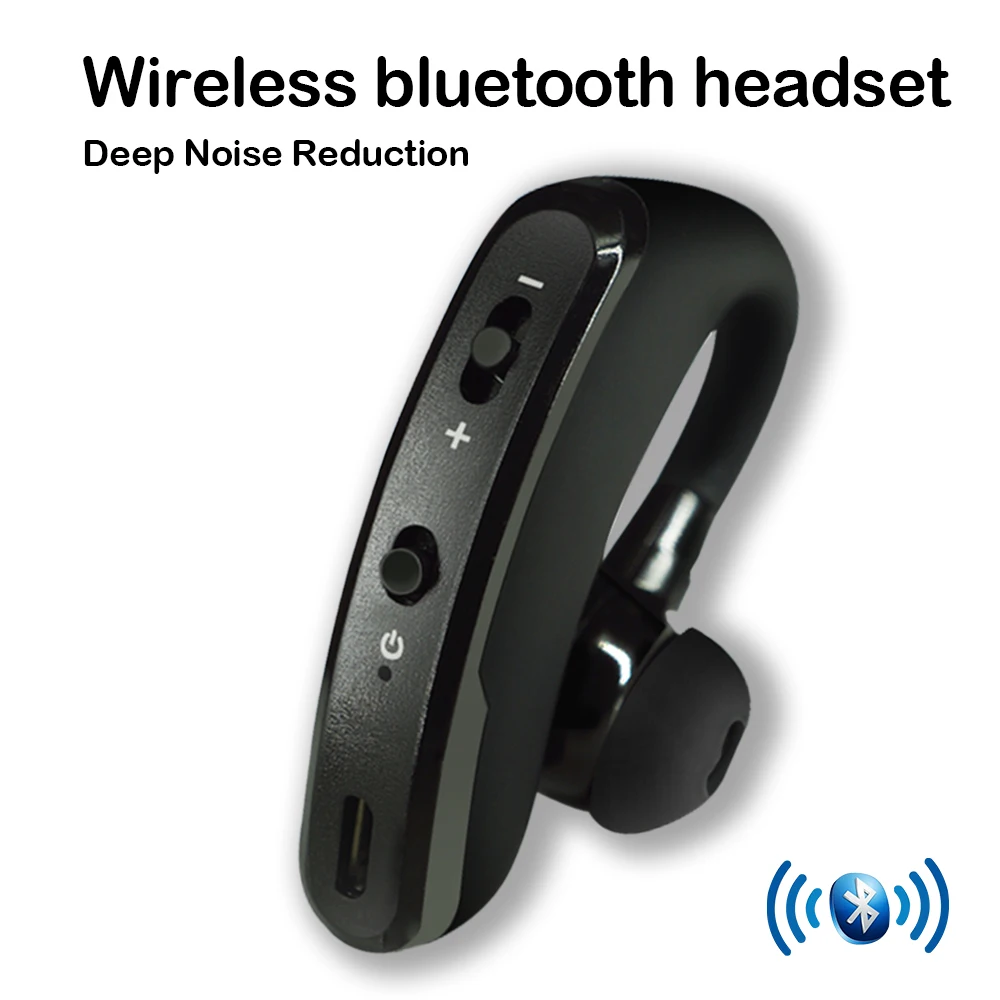 

2020 New V9 Wireless Bluetooth Earphone Car Handsfree Business Headset with Mic Ear-hook Earpiece For IOS iPhone Samsung Xiaomi