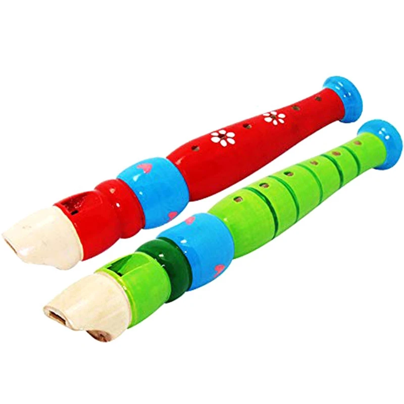 2 шт. подходит для детского цветного пикколо-флейта, обучения ритм-инструменты, морской ребенок Раннее образование для дошкольников Chi