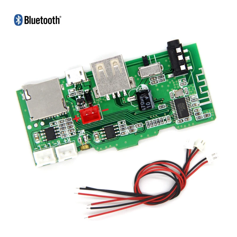 Bluetooth audio receiver module u disk player power amplifier board card MP3 decoder board can call FM radio AUX Audio Power Amplifier Board Audio Music Player Fm Radio Module Hifi Decoder Board