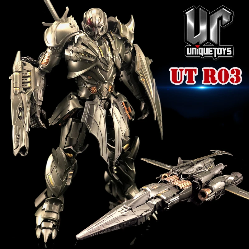 Уникальные игрушки робот-трансформер UT R-03 R03 Mega Galva Knight Warrior Movie Leader Plane Mode