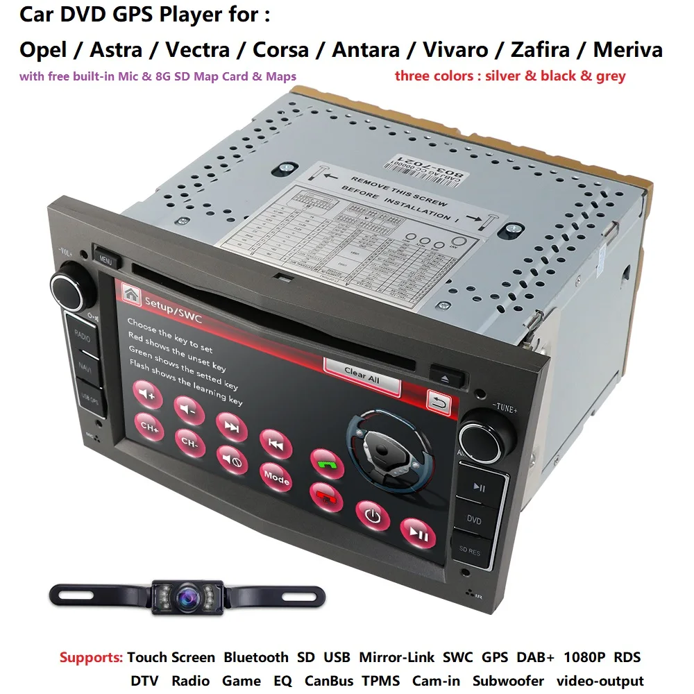 Best DVD GPS PLAYER for Vauxhall Opel Astra H G J Vectra Antara Zafira Corsa Multimedia screen 3G DAB+ SWC RDS FM/AM bluetooth music 0