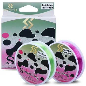 

Sougayilang100M Nylon Fishing Line Super Drag 0.18-0.55mm Fishing Rope Monofilament Squid Wire Lead Coated Fishing Line