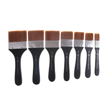 

Gouache Acrylic Painting Brush Oil Brush Long Flat Head Cleaning Brush Paint Paint Brush Painting Wall Art Supplies
