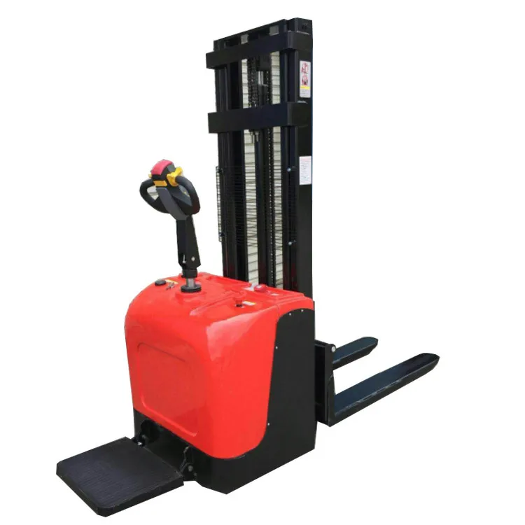 

Promotion, All Semi-electric Stacker Hydraulic Lift Car Loader Battery Height Adjustable Forklift Automatic Stacking Forklift