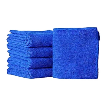 

5 Pieces of Ultra-Fine Fiber Square Absorb Water Without Lint Use Car Wash Daily Cleaning Absorbent Towel