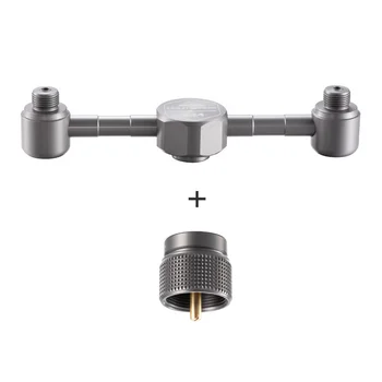 

Outdoor Camping Stove Adapter Propane Tank Adapter With 2 Conversion Head Camp Furnace Converter Connector Outdoor Tools
