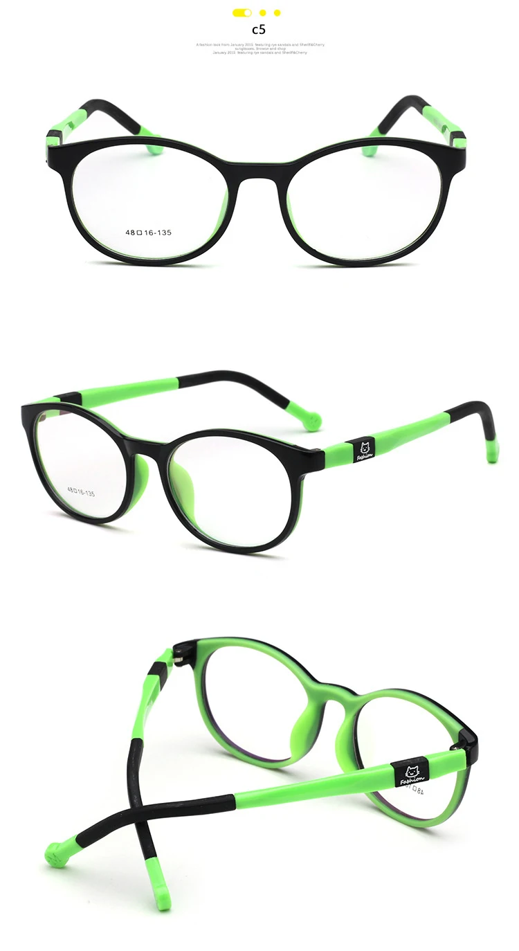 Детские оптические оправы tr90 гибкие безопасные очки для девочек и мальчиков детские очки