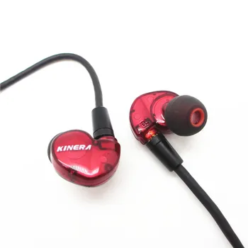

KINERA BD005 rewirable wired in-ear BA DDearphone monitor high-resolution HIFI sports music headset