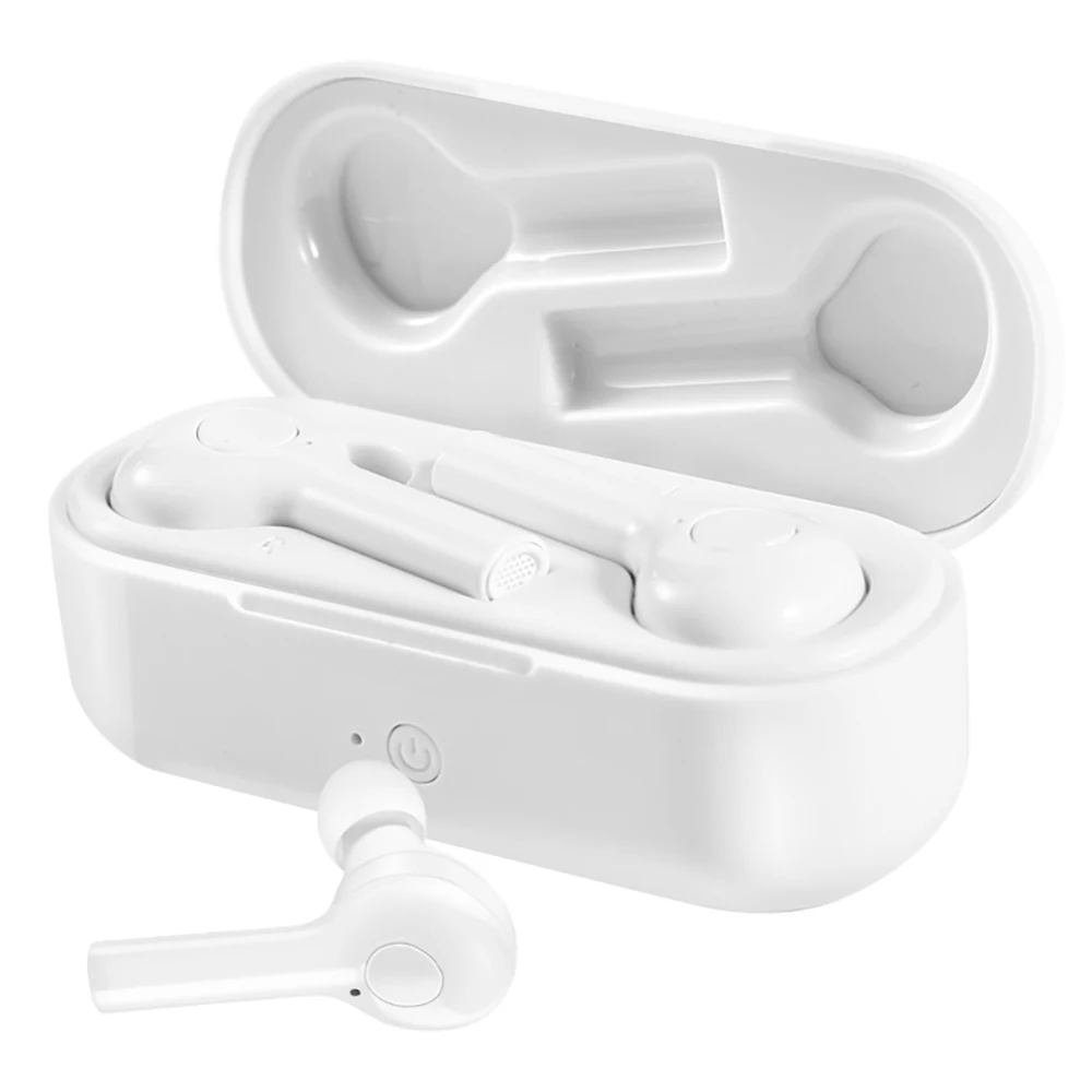 Bluetooth 5,0 наушники Беспроводная мини-гарнитура наушники для samsung для Xiaomi Huawei смарт-телефон Спортивная гарнитура - Цвет: White