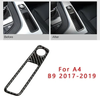 

Carbon Fiber Console Volume Adjustment Panel Cover Trim Decor For A4 B9 2017-2019 Car Styling Accessories