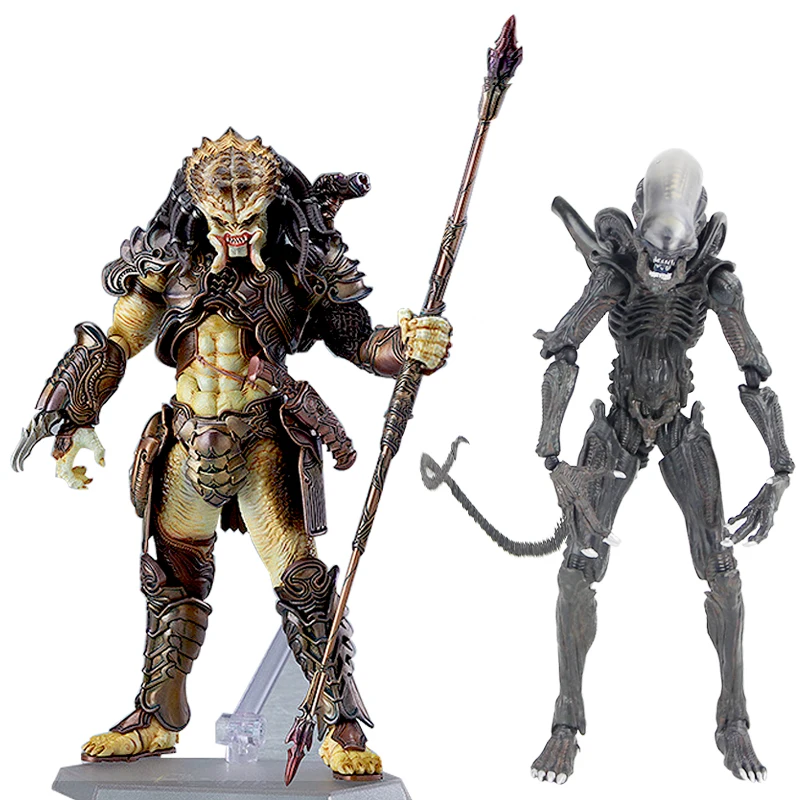 Экшн-фигурка Takayuki Takeya SP-108 Alien / SP-109 Predator 2 ПВХ коллекционная игрушка 16 см | Игрушки и