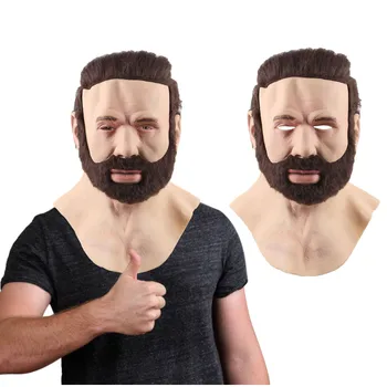 

Funny Washable Reusable Face Mask Adult Horror Half Face Latex Mask Hot Funny Scary Toys For Adults Dustproof Mondmasker Wasbaar