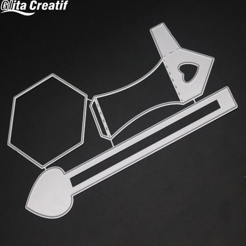 Новая 3D коробка штампы для скрапбукинга DIY бумажная крафт-карта декоративная коробка для конфет вырубка-вырубка металла для скрапбукинга