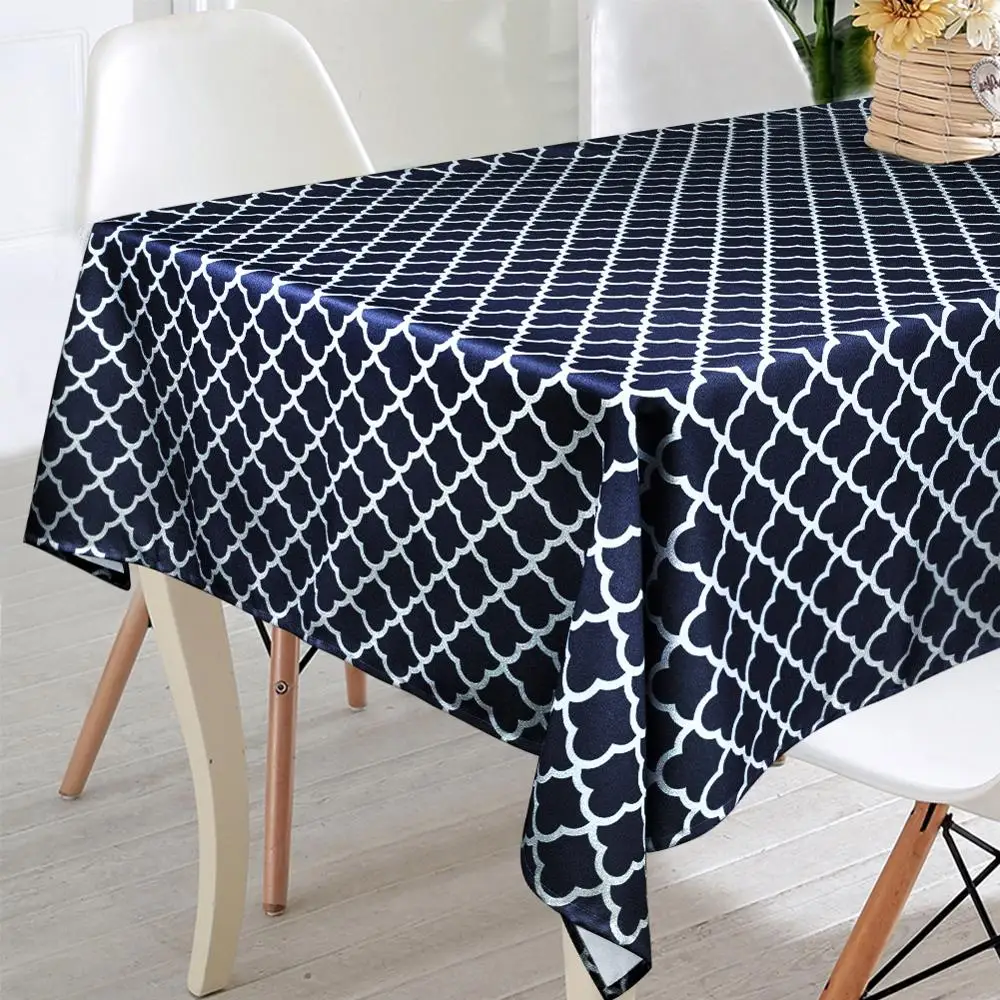 

Geometric Table Cloth Waterproof Tablecloth Plaid Table Cover Party Table Cloth for Home Kitchen Dinner Table Decoration