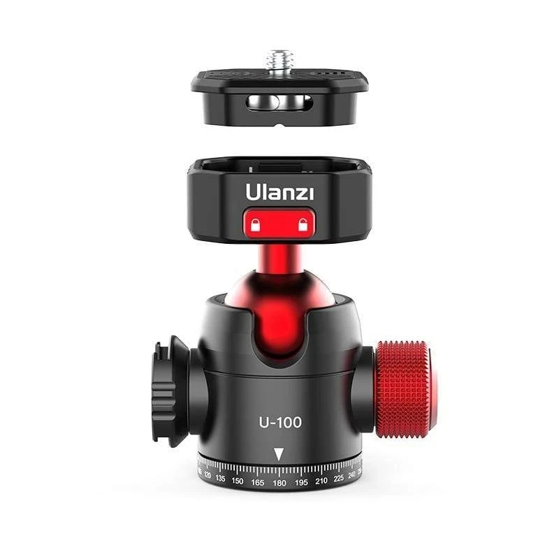 Ulanzi U-100 металлическая шаровая Головка Шаровые Головки для штатива быстросъемная