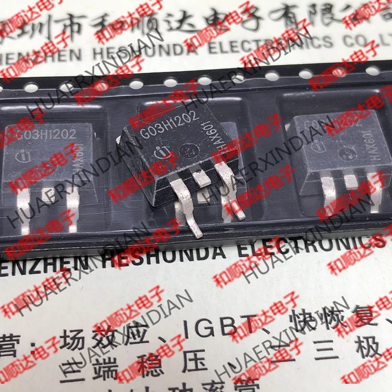 5 шт., новые оригинальные кнопки IGB03N120H2 G03H1202-263 1200V 3A на