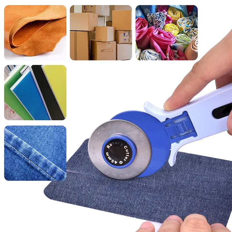 

28/45mm Patchwork Roller Wheel Round Knife DIY Arts Crafts Cutting Tool Rotary Cutter Sewing Accessorie For Leather Fabrics