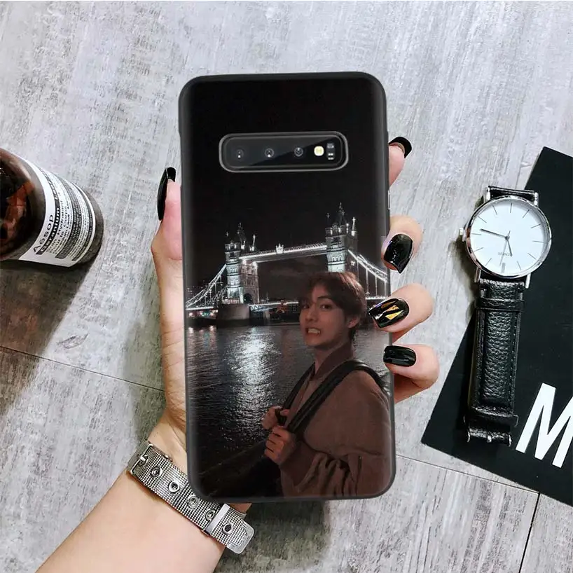 Kpop Ким V Taehyung черная крышка чехол для телефона для samsung Galaxy A50S A10S A20S A10 A20E A30 A40 A50 A70 M40 M30S A80 корпус под плетенную сумку