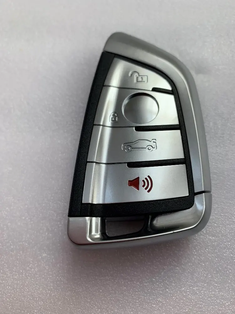 1 шт. Сменный смарт-пульт дистанционного ключа 4 кнопки для BMW X5 X6+ маленький ключ черная сторона без логотипа