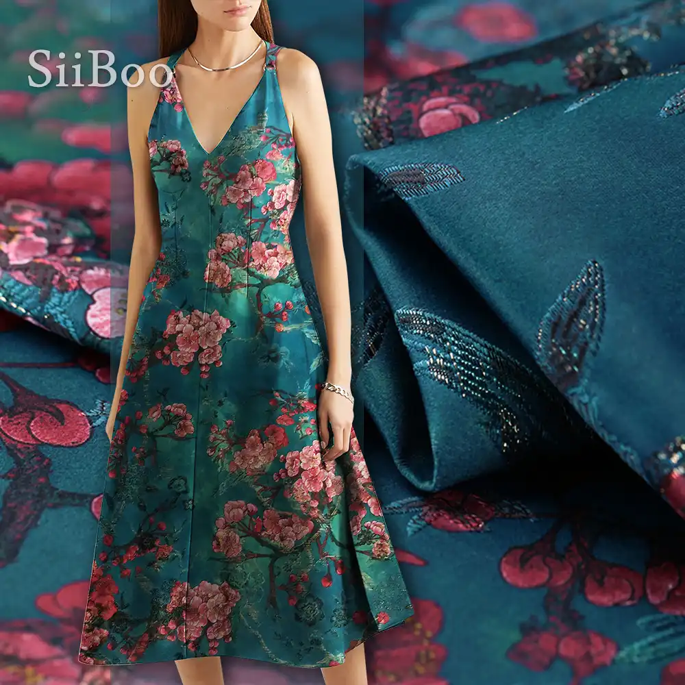 tecido brocado para vestido