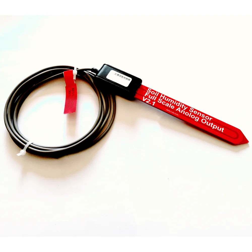 

Taidacent 0-3.3V / 5V Industrial Soil Moisture Sensor IP68 Waterproof Moisture Sensor H8 Anti-corrosion Analog Humidity Sensor