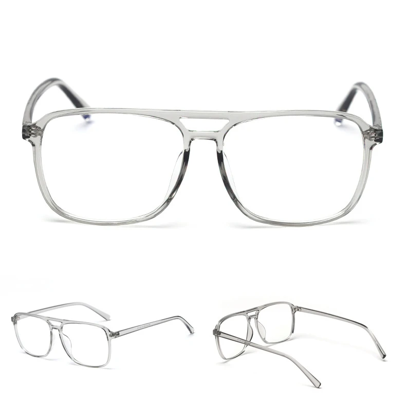 Круглые очки анти-синий квадратный черный прозрачный дизайнерская оптическая оправа винтажный Ретро-объектив 242-004