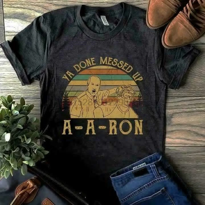 Aaron Ya Messed Up A Ron Black T Shirt M 6 Xl | Мужская одежда