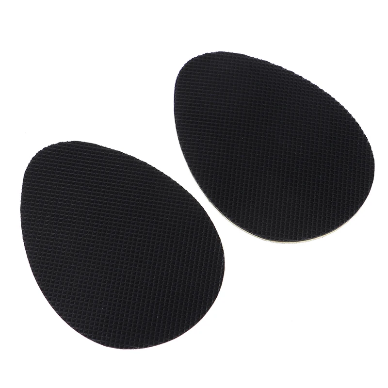 

2pcs/set Useful Glue On Shoe Sole Heel Tips Anti Slip Rubber Shoe Protectors Repair