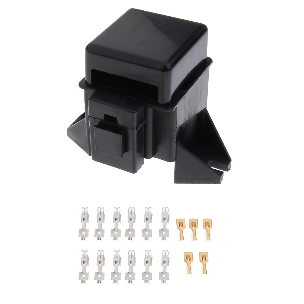 Car Boat 6Way Terminals Circuit Standard ATO ATC Blade Fuse Box Block Holder