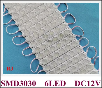 

injection LED light module DC12V SMD 3030 6led 6W 136mm*20mm with lens beam angle vertically 15 degree horizontally 45 degree