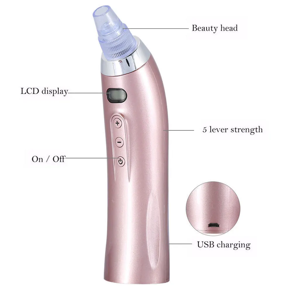 Electric Acne Remover Blackhead Remover Pore Vacuum Facial Acne Suction Vaccumm Removal Deep Pore Acne Black Spots Pore Cleaner