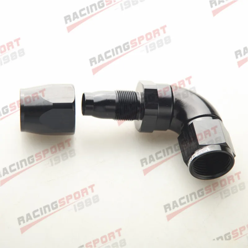 SWIVEL 90 Degree -10AN AN10 HOSE END FITTING Black aluminum hose fitting