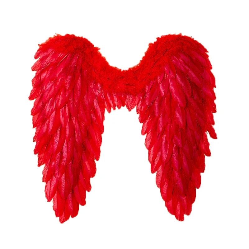 

Angel Wings Angel Feather Wings Halloween Christmas Decoration Party Props Stage Performance Show Scene Layout Black Red White