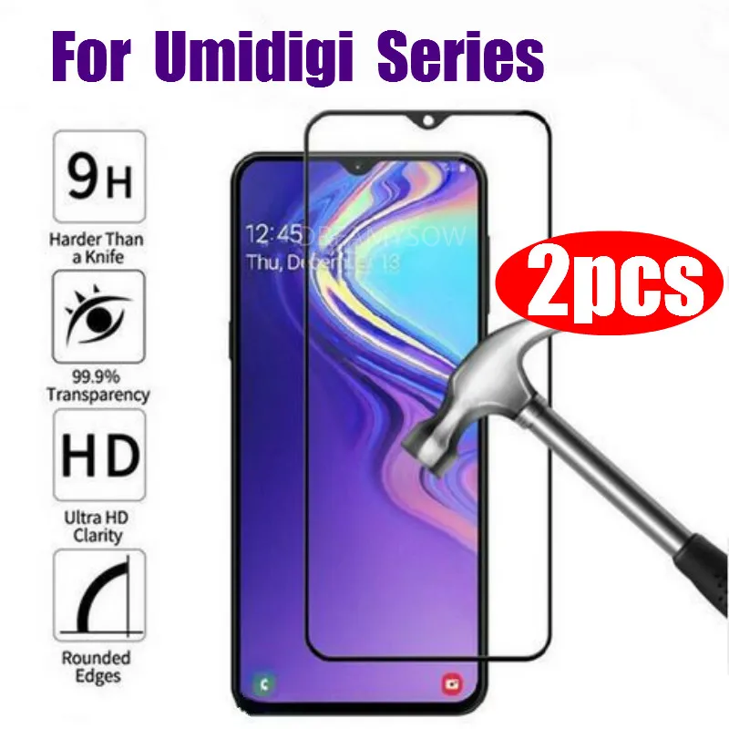 2 шт 2.5D Полный Клей закаленное стекло для UMIDIGI S3 A5 Pro стекло протектор экрана для Umi S3 Pro A5pro S3pro Передняя защитная пленка