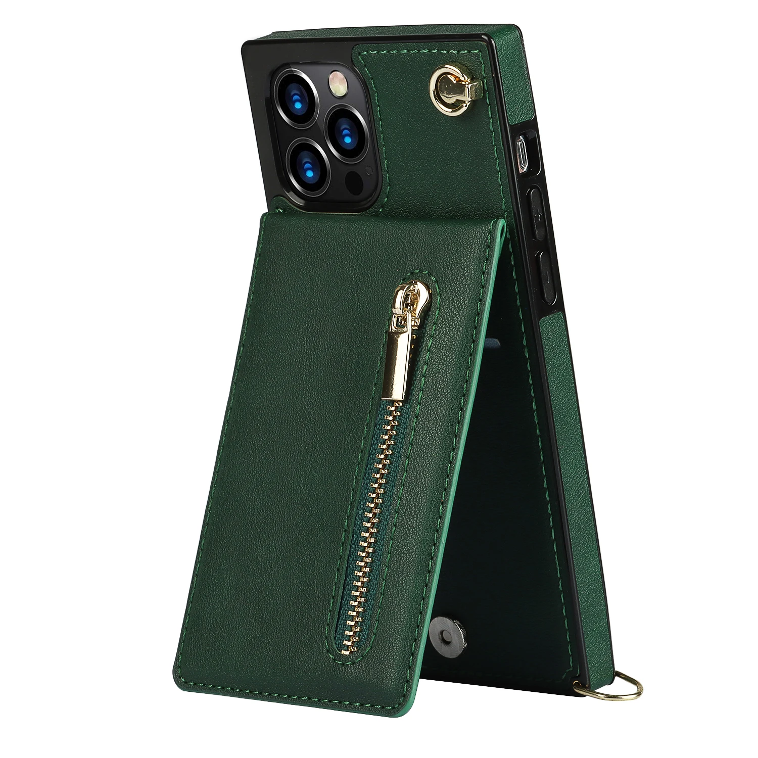 apple 13 pro max case Zipper Wallet for IPhone 13 12 Mini 11 X XR XS Pro Max 7 8 Plus Case with Card Holder Lanyard Strap Crossbody Leather Cover case iphone 13 pro max