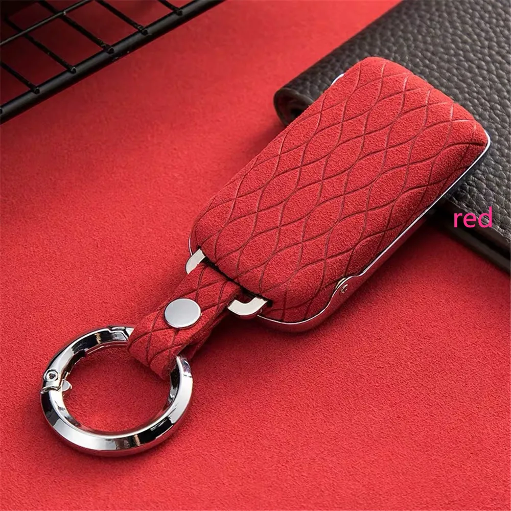 

Genuine Leather Galvanized Alloy for Mitsubishi Eclipse Cross ASX Key Case for Car Keychain