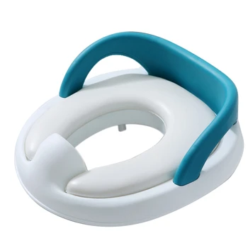 

Baby Toilet Potty Seat Children Potty Safe Seat with Armrest for Girls Boy Toilet Training Outdoor Travel Infant Potty Cushion B