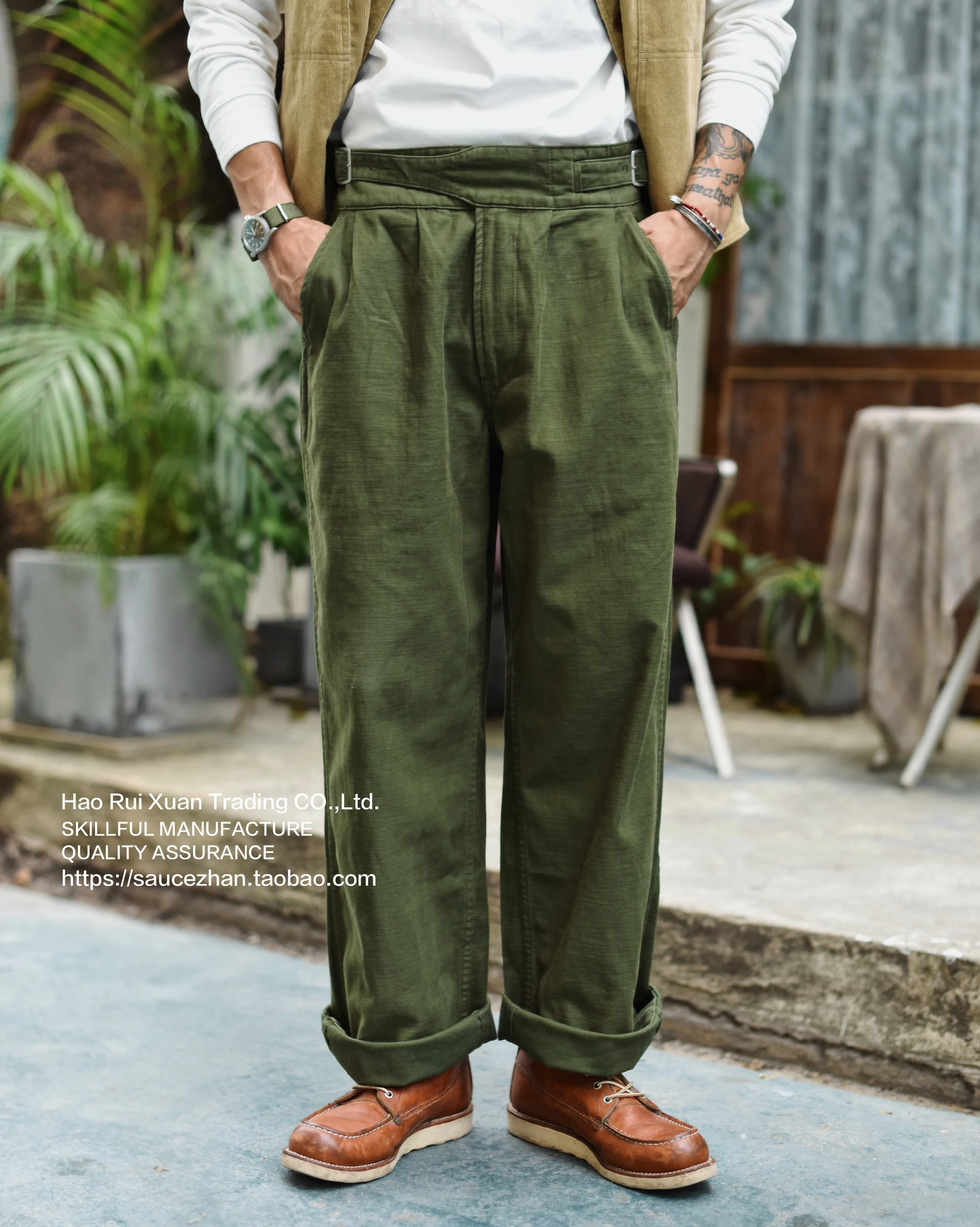SauceZhan UK ARMY Gurkha Pants OG-107 Fatigue Pants Classic 
