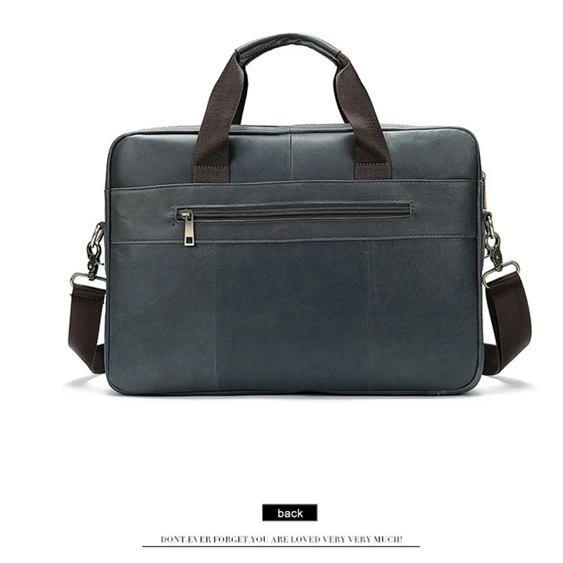 

Men's Genuine Leather Briefcase Male Man Laptop Bag Natural Leather for Men Messenger Bags Men's Briefcases