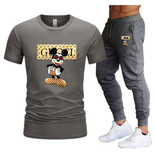 Summer men's brand sportswear trousers short-sleeved breathable T-shirt trousers casual wear men's basketball training suit 7