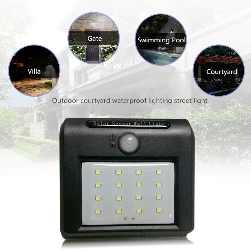 Garden Solar Light PIR Motion Sensor LED Solar Lamp Solar Powered By Sunlight Waterproof for Outdoor Wall Lamp Street Decoration Garden Solar Light PIR Motion Sensor LED Solar Lamp Solar Powered By Sunlight Waterproof for Outdoor Wall Lamp Street Decoration